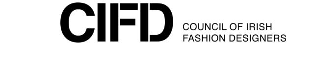 A photo of the Council of Irish Fashion Designers black and white logo
