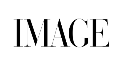 Image magazine black and white typography logo