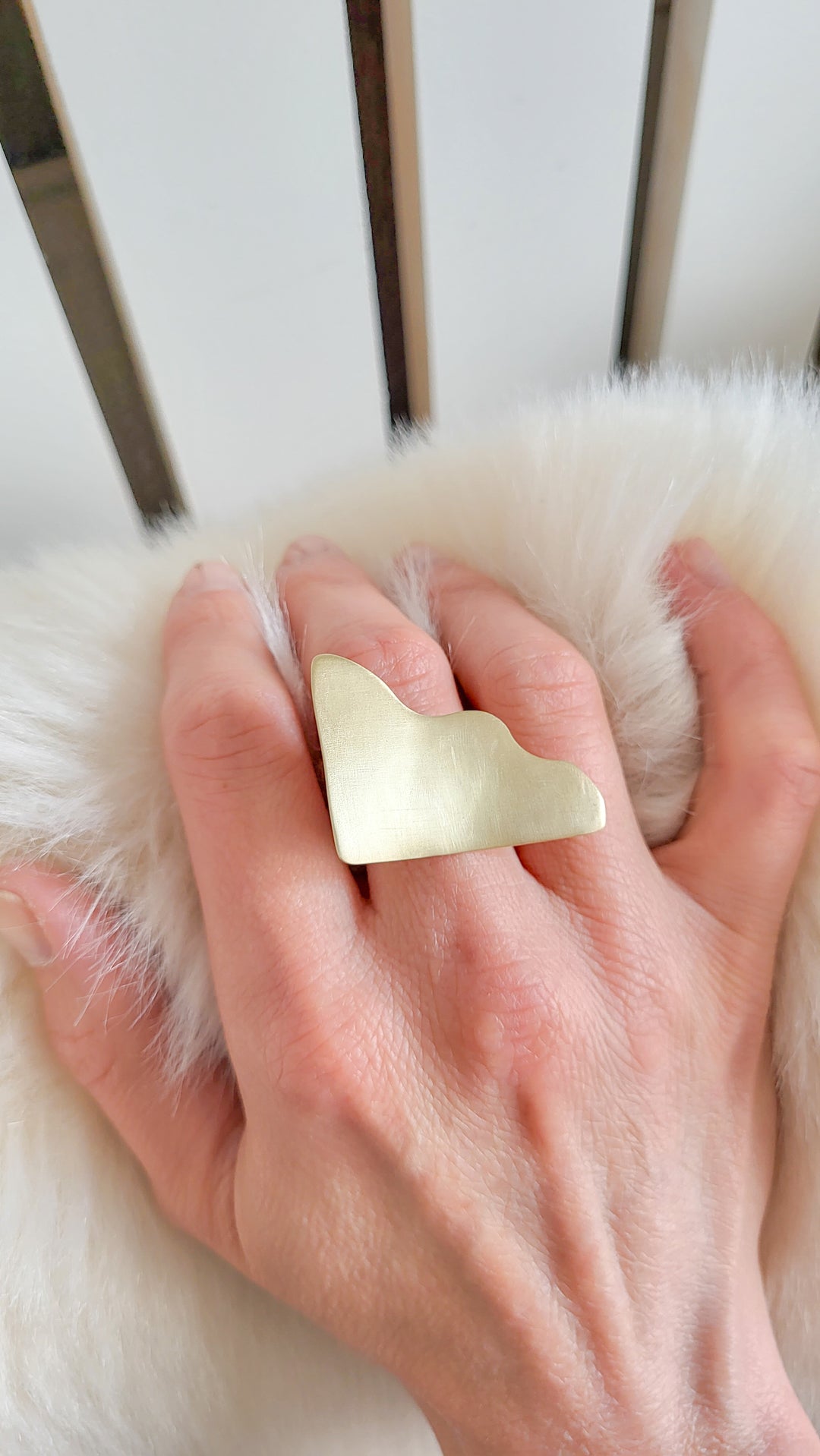 Dream ring - statement brass ring