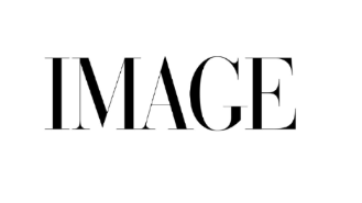 Image magazine black and white typography logo
