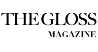 Logo of 'The Gloss Magazine' with a black text on a white background