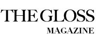 logo Gloss magazine in lack and white